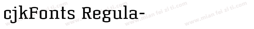 cjkFonts Regula字体转换